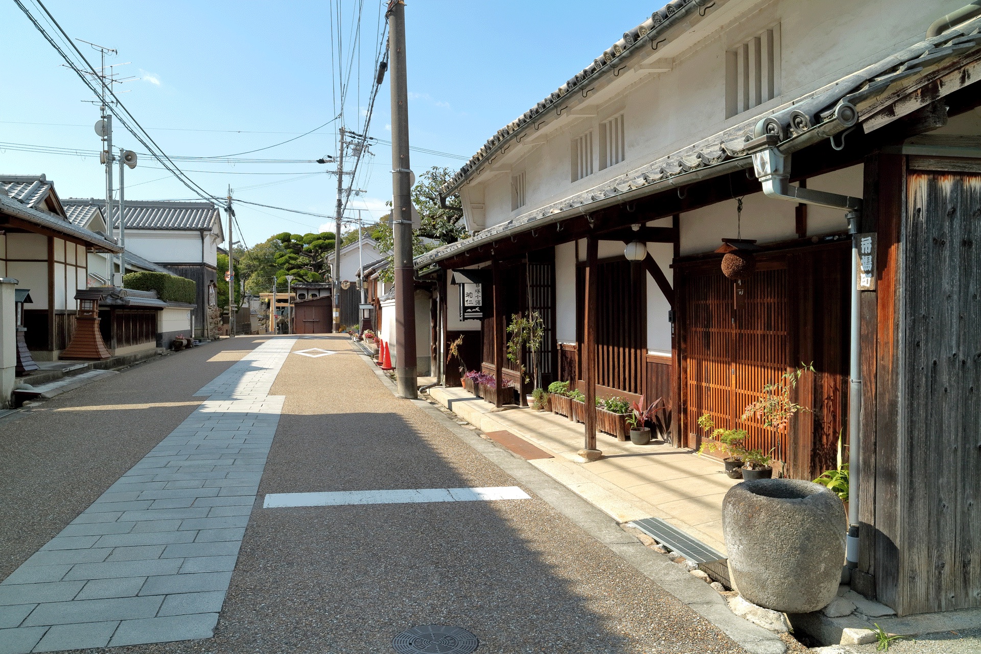 宝塚小浜宿の街並み
